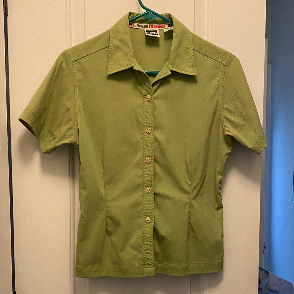 The North Face Light Green Women's Button Down Shirt